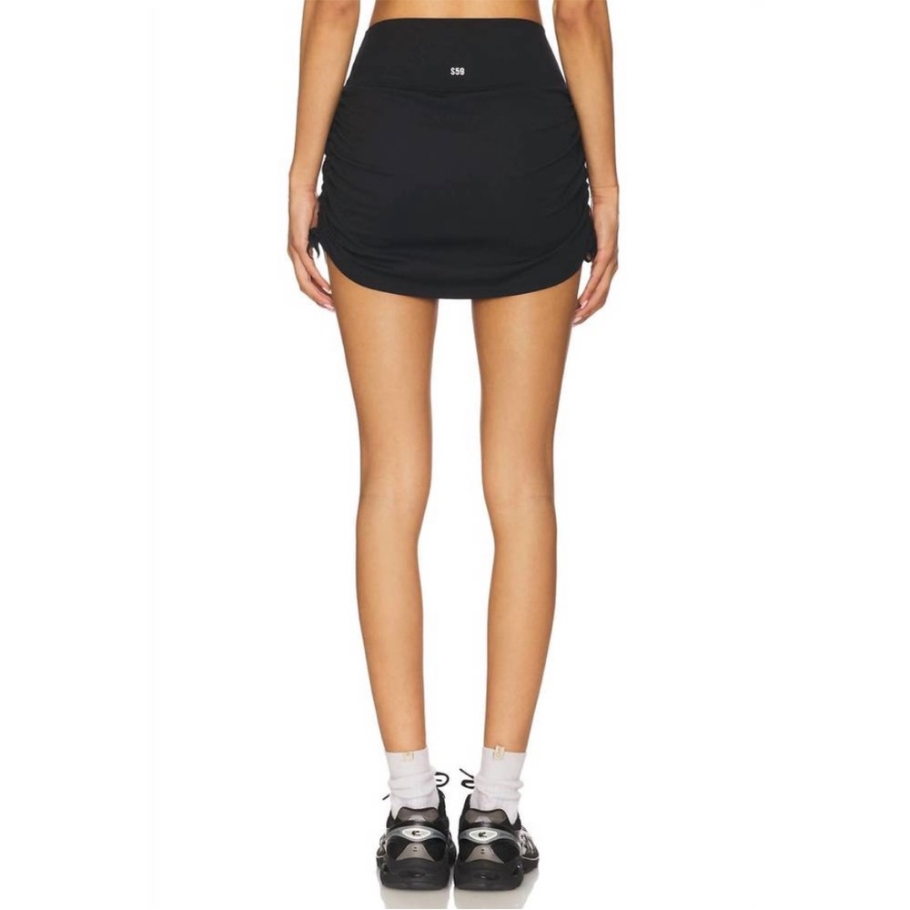 NEW SPLITS59 sally rigor mini skort in black - Picture 2 of 3